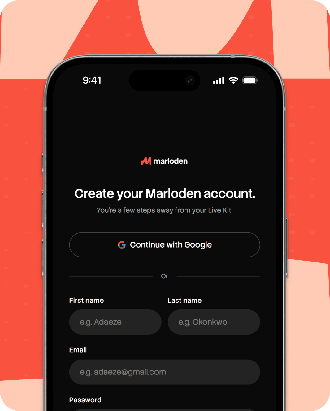 Step 01 - Claim your Marloden