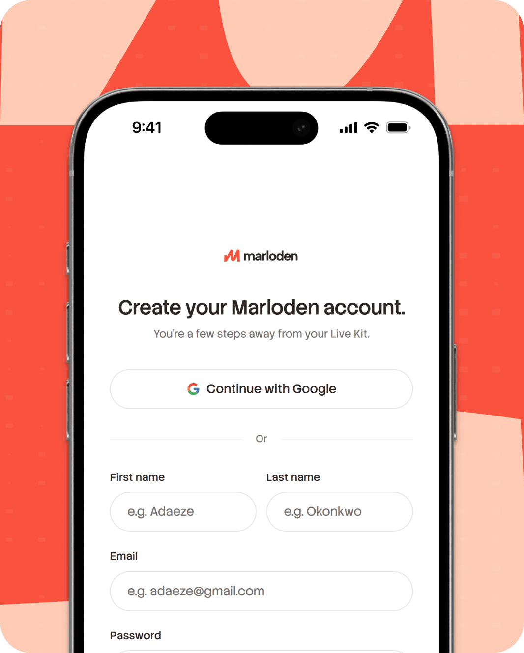 Step 01 - Claim your Marloden